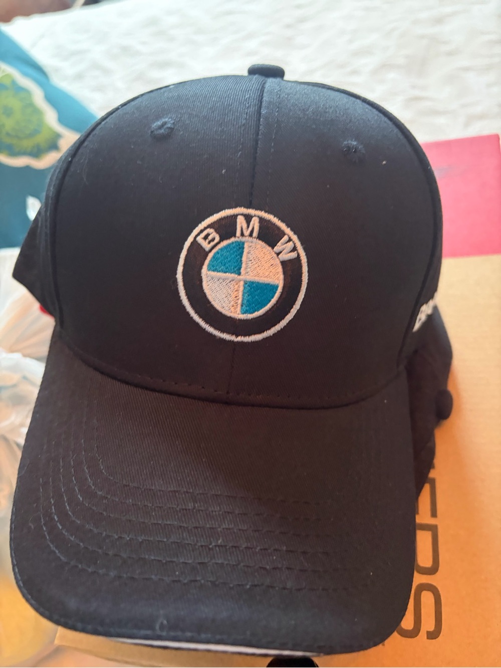 BMW Black Cap with Blue & White Roundel